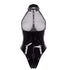 Lace Mesh Deep V Jumpsuit Women See-through Uniform - ROUTINE FASHION